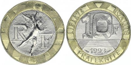 France 10 Francs Génie - 1993 frappe Médaille