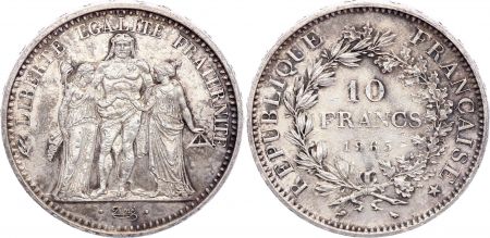 France 10 Francs Hercule - 1965 Argent