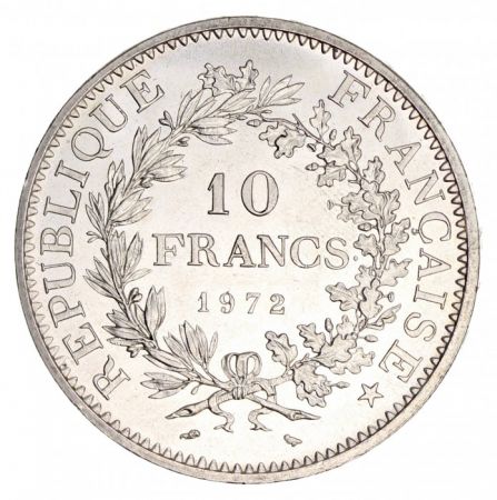 France 10 Francs Hercule - 1972 Argent