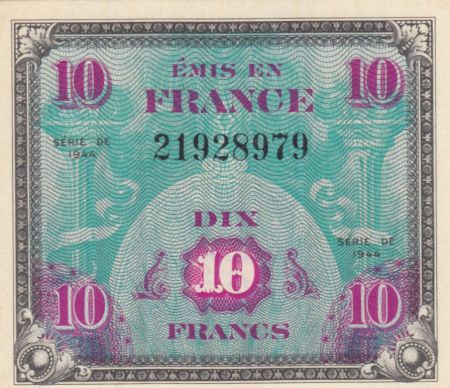France 10 Francs Impr. américaine (drapeau) - 1944 - P.NEUF