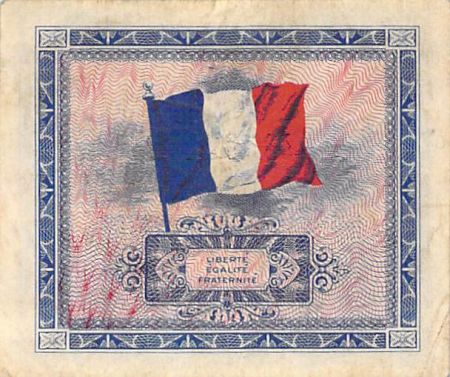 France 10 Francs Impr. américaine (drapeau) - 1944 Sans Série - TTB+