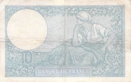 France 10 Francs Minerve - 02-11-1939 Série U.76076 - TB+