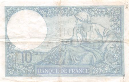 France 10 Francs Minerve - 04-12-1941 Série D.85167 - TTB