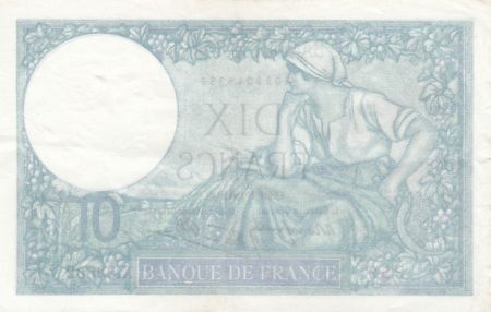 France 10 Francs Minerve - 09-01-1941 - Série D.83562