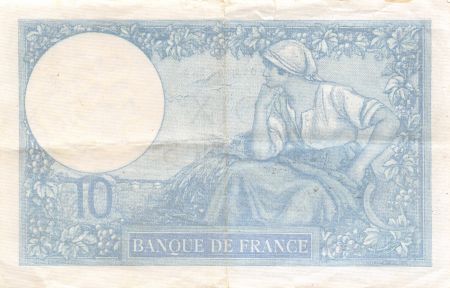 France 10 Francs Minerve - 09-11-1941 Série Y.83192 - PTTB