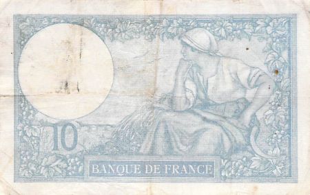 France 10 Francs Minerve - 10-10-1940 Série D.76874 - TB+