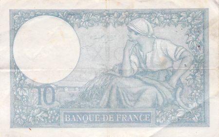France 10 Francs Minerve - 10-10-1940 Série P.77243 - TTB
