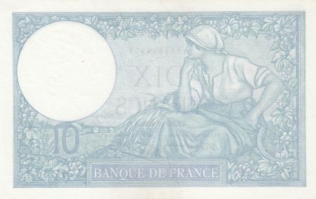 France 10 Francs Minerve - 12-10-1939 - Série W.74474