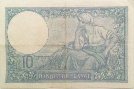 France 10 Francs Minerve - 17-08-1939 Série W.70648 - TTB+