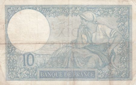 France 10 Francs Minerve - 18-09-1924 Série Z.15811- TB