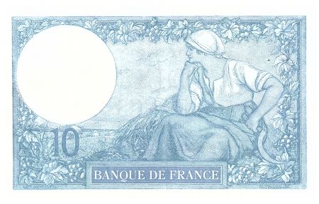 France 10 Francs Minerve - 19-03-1918 - Série Q.5388