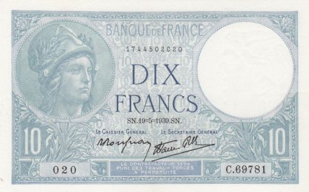 France 10 Francs Minerve - 19-05-1939 - Série C.69781