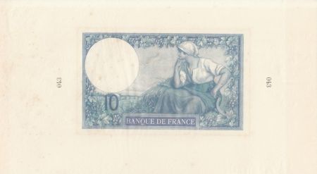 France 10 Francs Minerve - Epreuve Recto et Verso n° 43