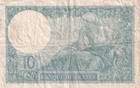 France 10 Francs Minerve - Série K.25170- 26-06-1926 - F.6.10