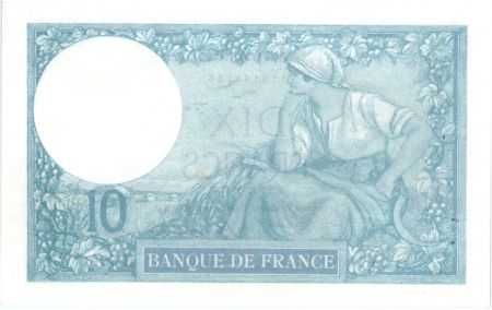 France 10 Francs Minerve 15-12-1917 - Série H.4766