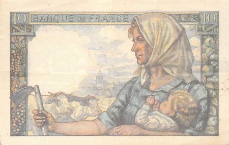 France 10 Francs Mineur - 04-12-1947 Série Y.157 - PTTB