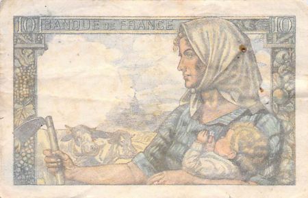 France 10 Francs Mineur - 07-04-1949 Série J.191 - TB+