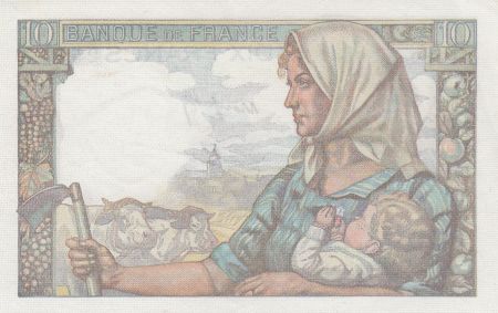 France 10 Francs Mineur - 20-01-1944 - Série E.80