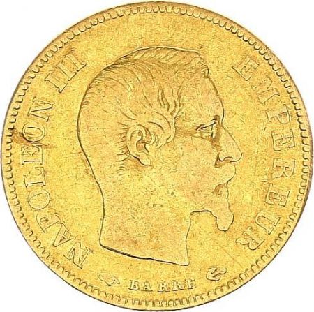 France 10 Francs Napoléon III - Tête nue 1857 A