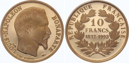 France 10 Francs Napoléon III Or -1852-1993 - Proof - SUP
