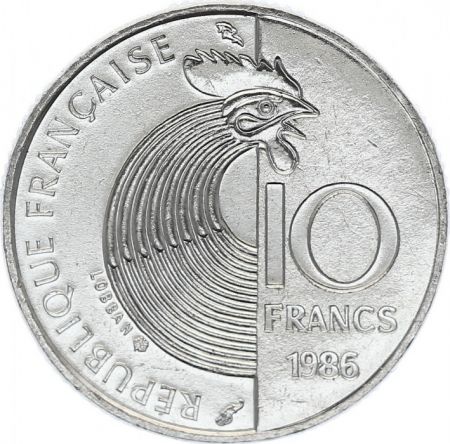 France 10 Francs Robert Schuman 1986 - FDC