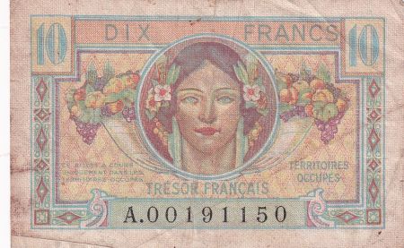 France 10 Francs Trésor Français - 1947 - Série A