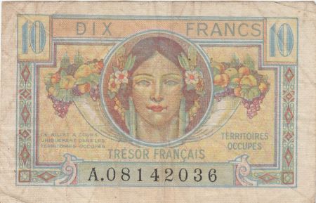 France 10 Francs Trésor Français - 1947 - Série A.08142036