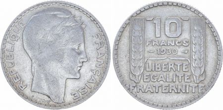 France 10 Francs Turin - 1930 Argent