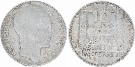 France 10 Francs Turin - 1931 - Argent