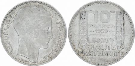 France 10 Francs Turin - 1939 Argent