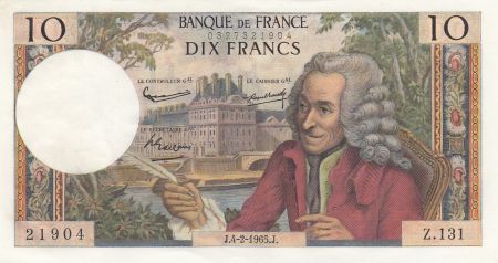 France 10 Francs Voltaire - 04-02-1965 - Série Z.131