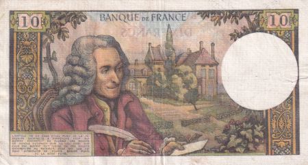 France 10 Francs Voltaire - 04-04-1968 Série S.399 - TTB