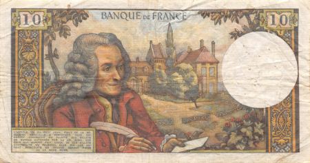 France 10 Francs Voltaire - 05-03-1970 Série U.576 - TB