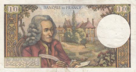 France 10 Francs Voltaire - 06-11-1969 Série Q.516 - TTB