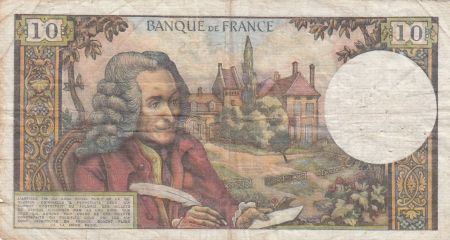 France 10 Francs Voltaire - 1963 à 1973 - TB à TTB