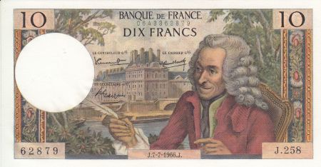 France 10 Francs Voltaire - 7/7/1966 Série J.258 - 62879