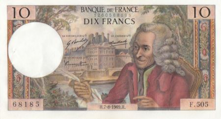 France 10 Francs Voltaire - F.505 - 07-08-1969