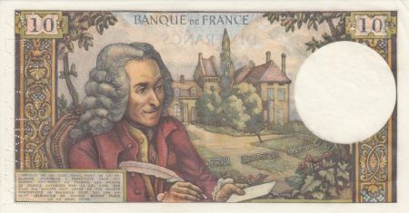 France 10 Francs Voltaire - Spécimen - 1963 avec lettre