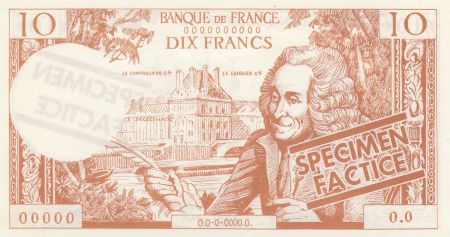 France 10 Francs Voltaire (marron) -1963