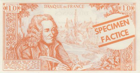 France 10 Francs Voltaire (marron) -1963
