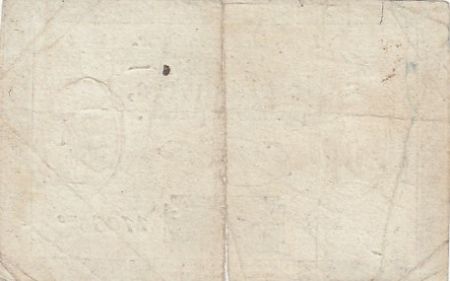 France 10 Livres Noir - Filigrane fleur de Lys - (24-10-1792) - Sign. Taisaud - Série 11056