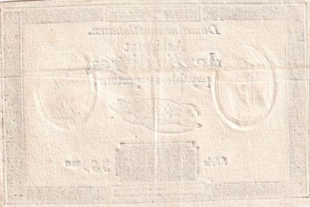 France 10 Livres Noir - Filigrane Fleur de Lys - (24-10-1792) - Sign. Taisaud - Série 389 - L.161a