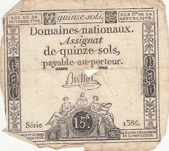 France 10 sous - Femmes, bonnet phygien (24-10-1792) - Sign. Buttin - Série 1386