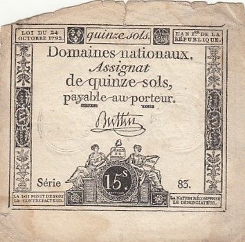 France 10 sous - Femmes, bonnet phygien (24-10-1792) - Sign. Buttin - Série 83