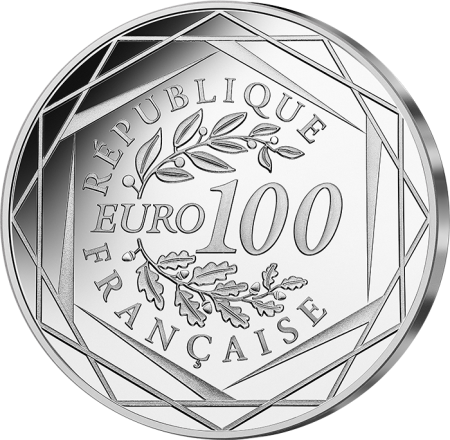 France 100 ans de Gustave Eiffel - 100 Euros Argent 2023