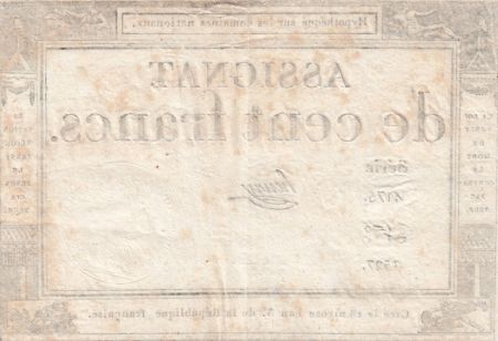 France 100 Francs - 18 Nivose An III - (07.01.1795) - Sign. Henry - L.173 - Série 4175