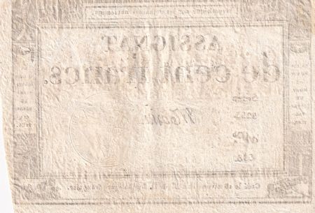 France 100 Francs - 18 Nivose An III - (07.01.1795) - Sign. Morin - Série 5255 - L.173