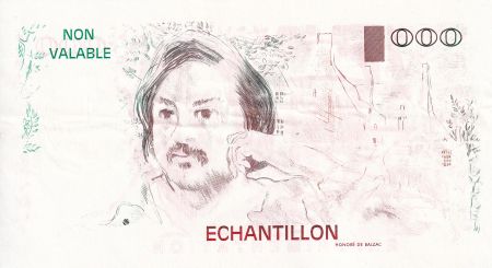 France 100 Francs - Balzac - 1980 - Taille douce - Echantillon - SUP