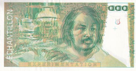 France 100 Francs - Balzac 1980 - Echantillon recto verso filigranée