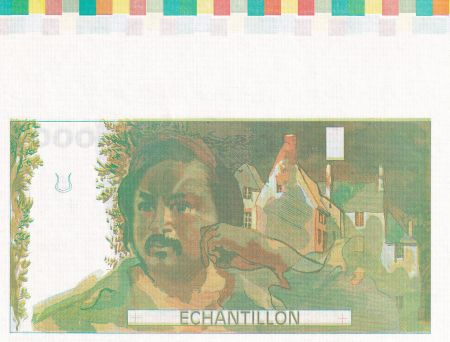 France 100 Francs - Balzac 1980 - Epreuve reco verso sans filigrane avec code couleur - NEUF